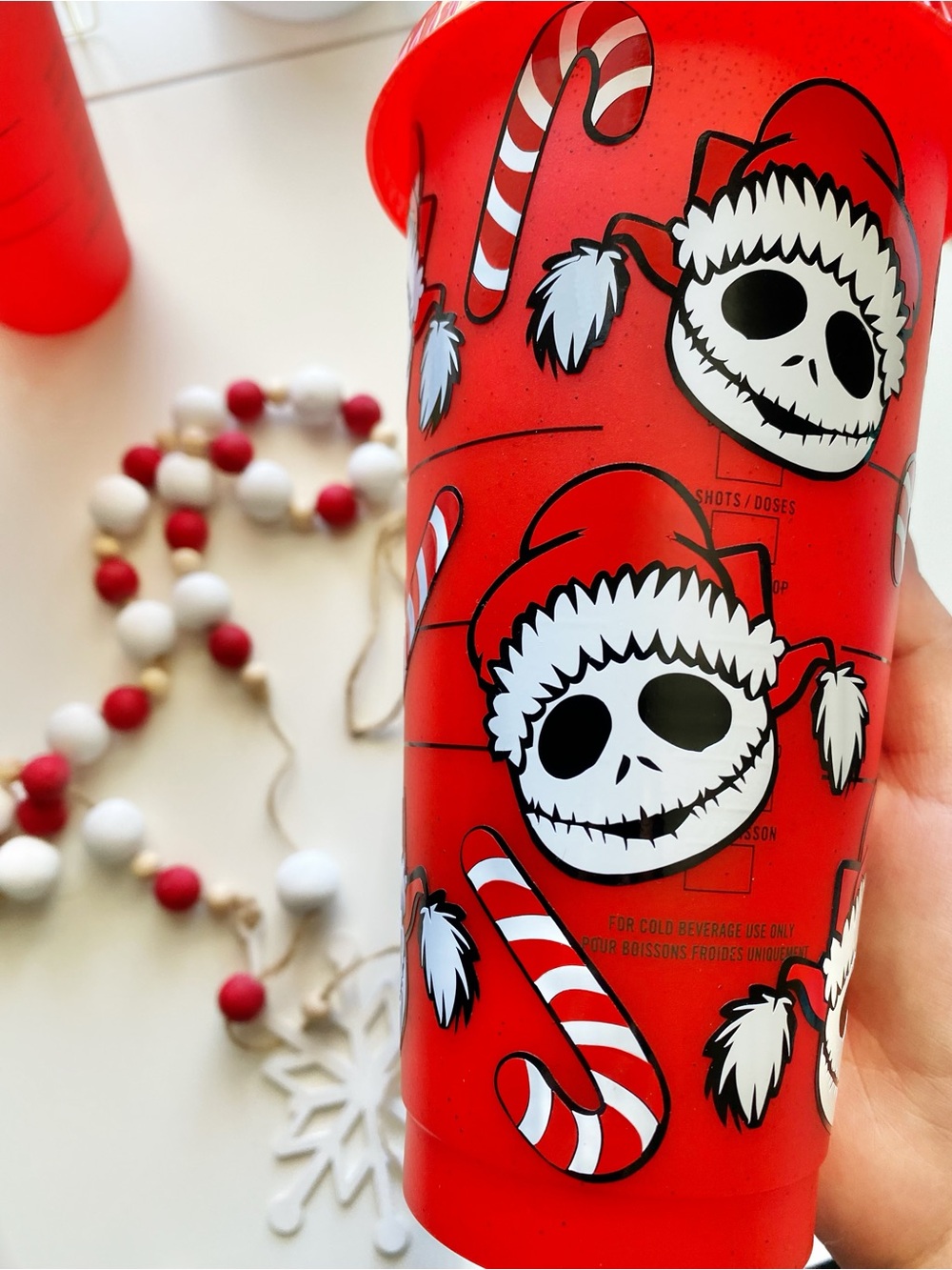 Nightmare before Christmas theme Starbucks red cup